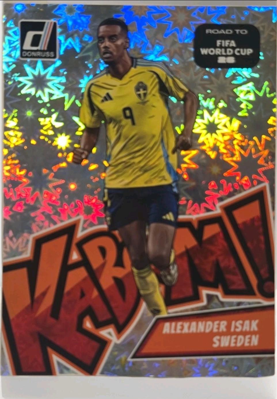 2025 Panini Donruss Road to FIFA Kaboom Alexander Isak #11 card