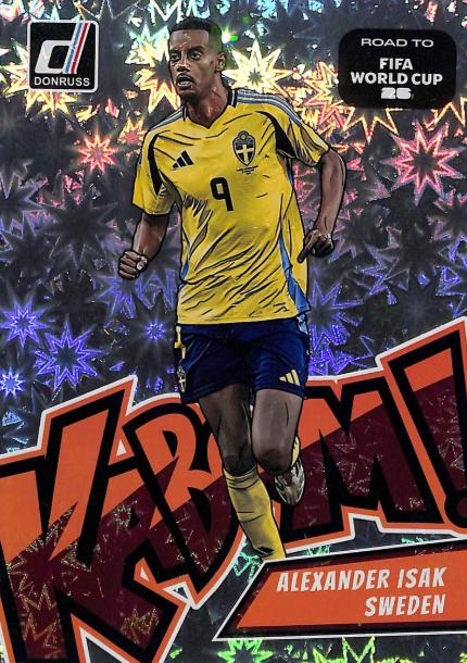 2025 Panini Donruss Road to FIFA Kaboom Alexander Isak [Oversize] #11 card