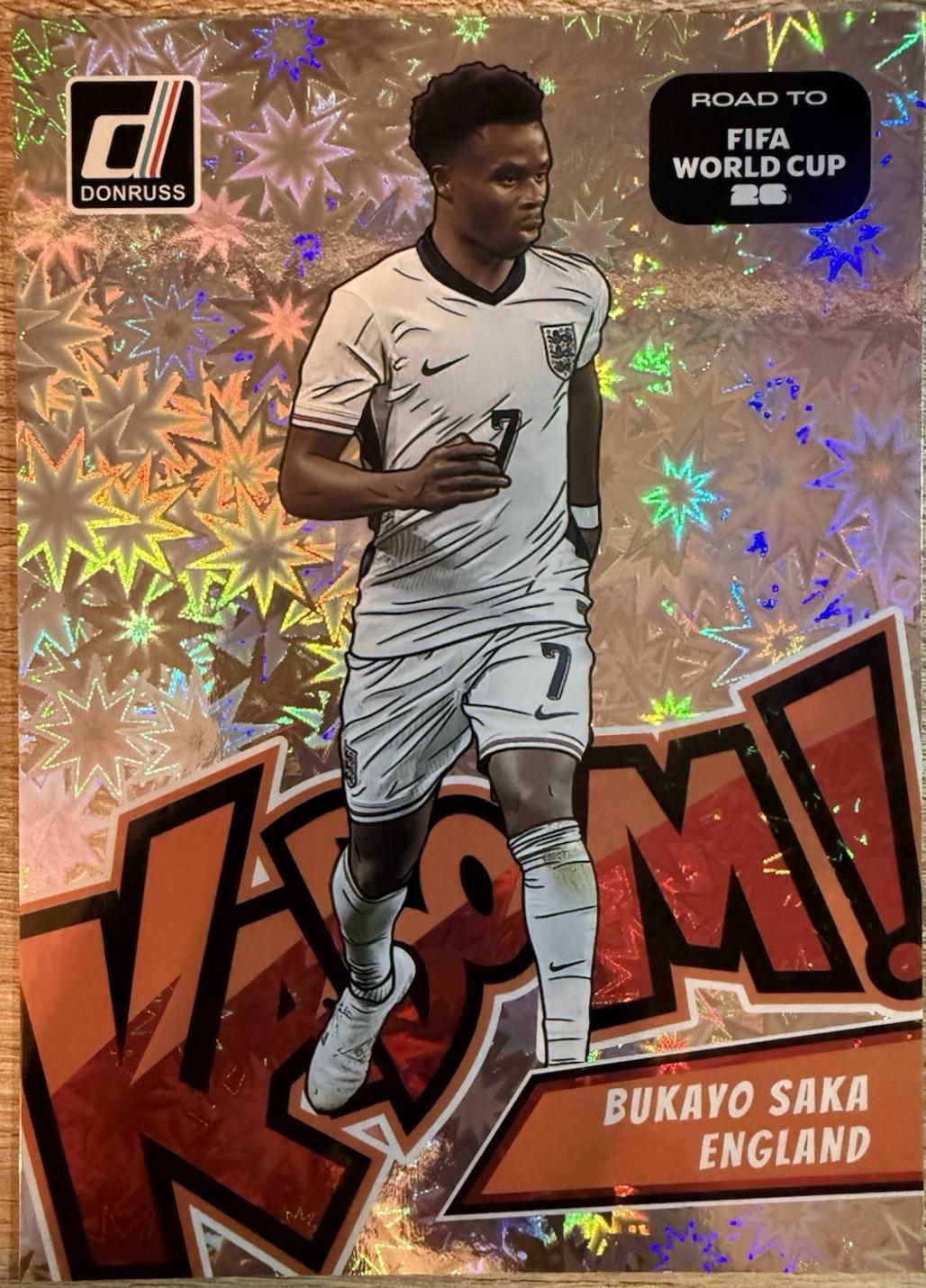 2025 Panini Donruss Road to FIFA Kaboom Bukayo Saka #5 card