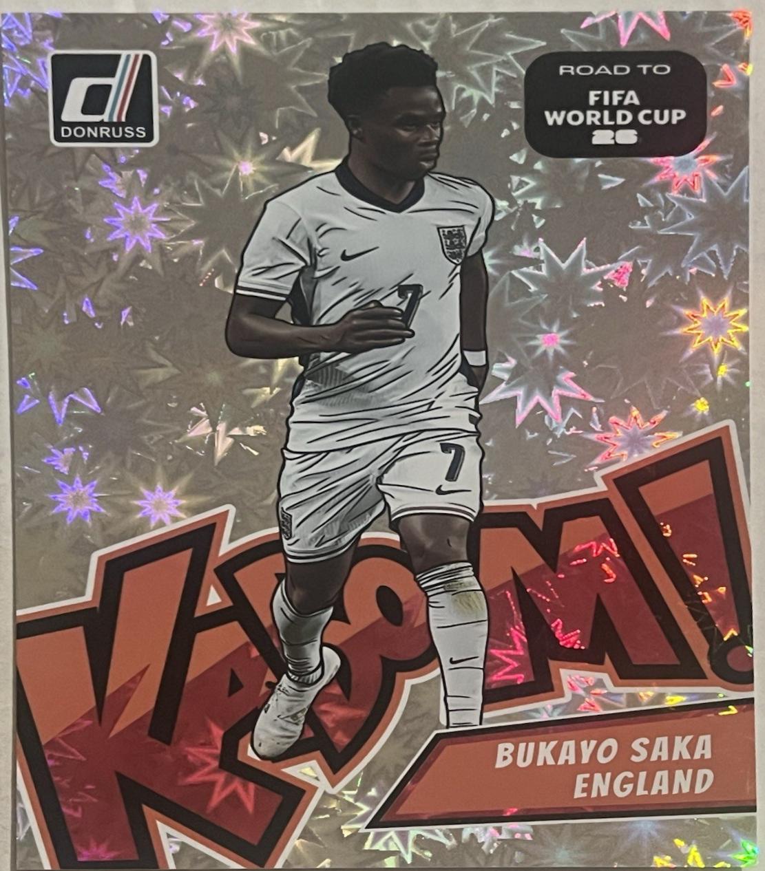 2025 Panini Donruss Road to FIFA Kaboom Bukayo Saka [Oversize] #5 card