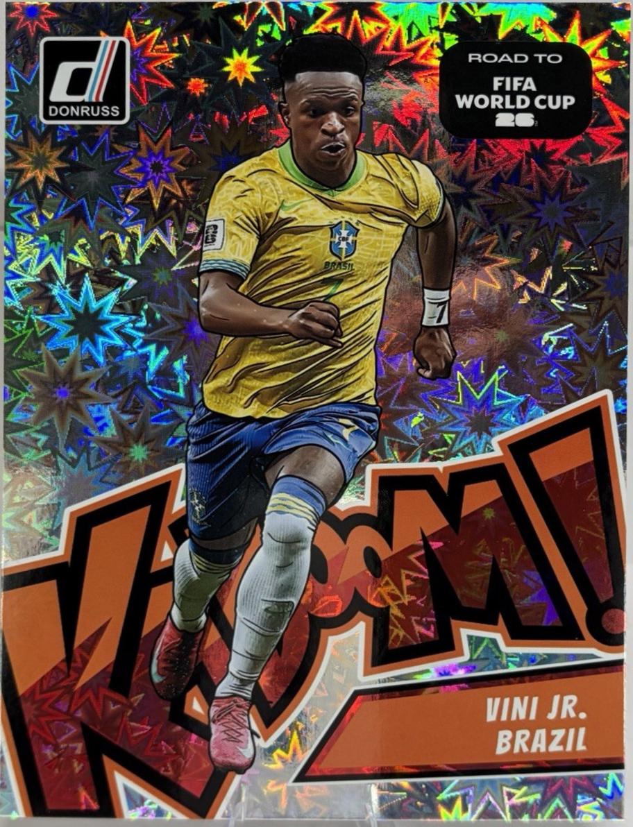 2025 Panini Donruss Road to FIFA Kaboom Vini Jr. [Oversize] #6 card