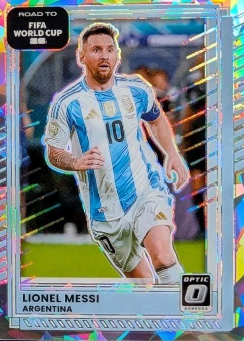 2025 Panini Donruss Road to FIFA Lionel Messi [Ice Optic] #154 card