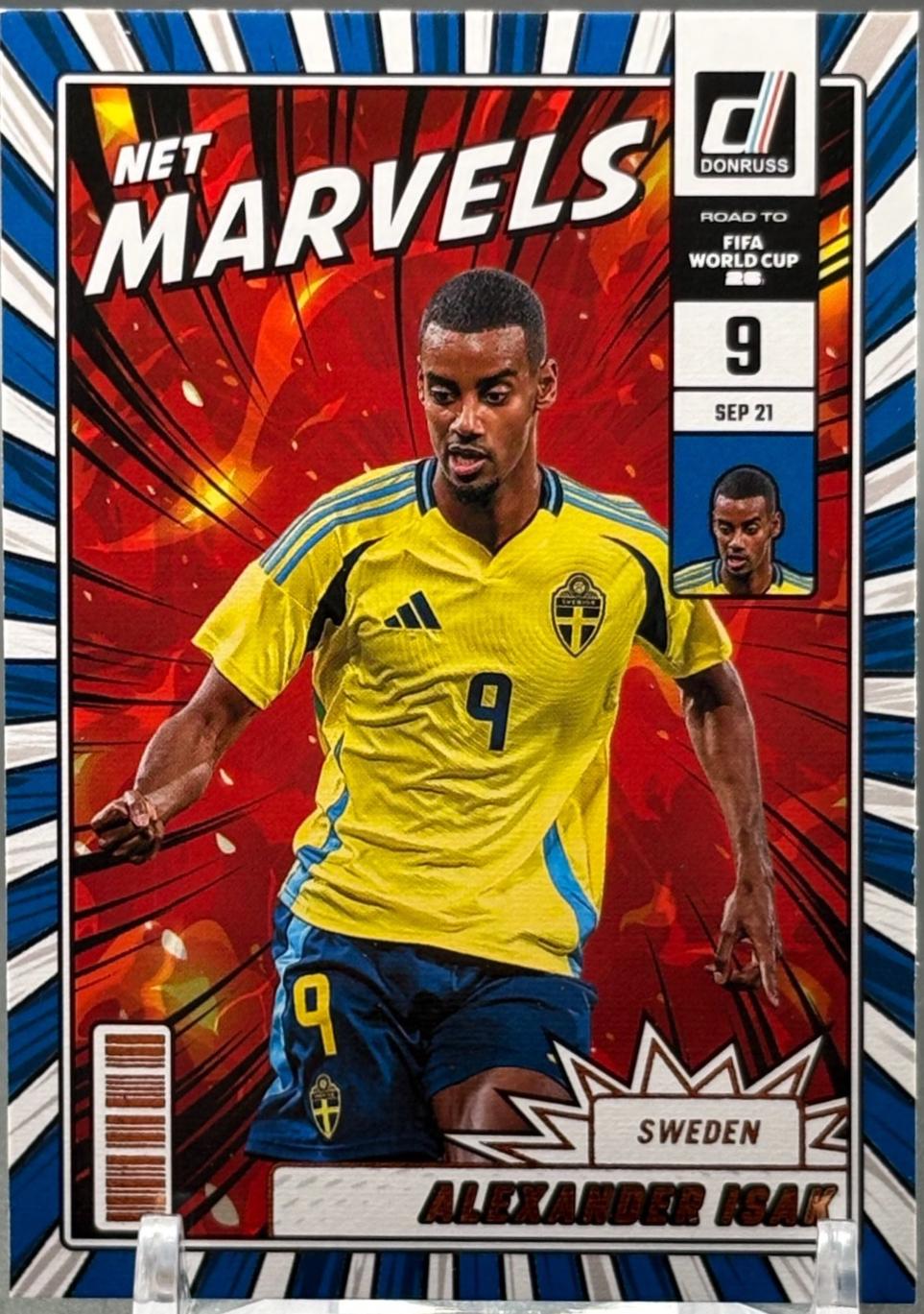 2025 Panini Donruss Road to FIFA Net Marvels Alexander Isak #10 card