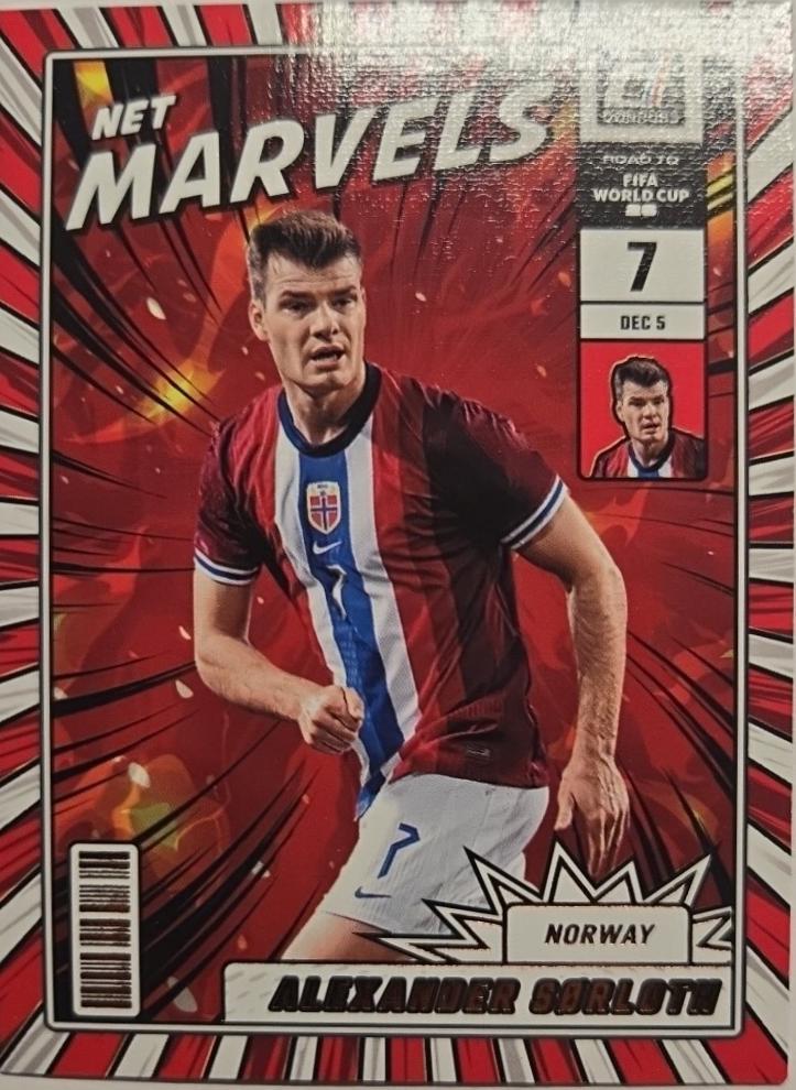 2025 Panini Donruss Road to FIFA Net Marvels Alexander Sorloth #19 card
