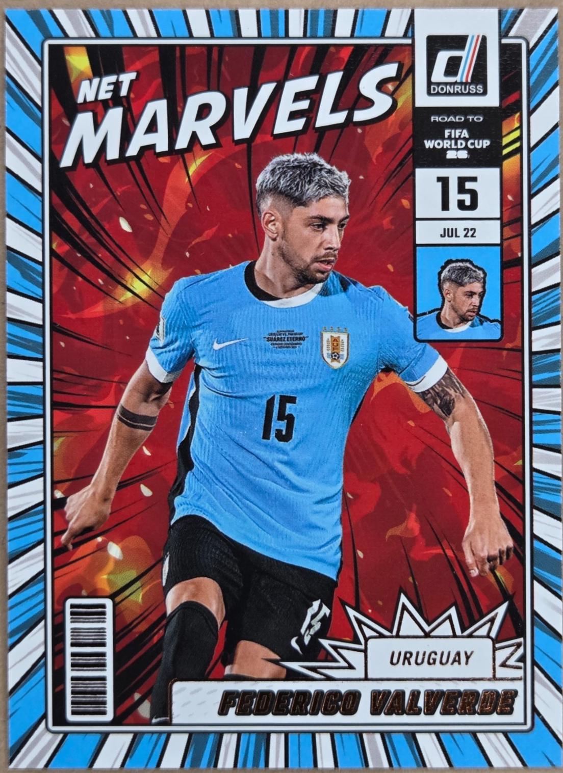 2025 Panini Donruss Road to FIFA Net Marvels Federico Valverde #16 card