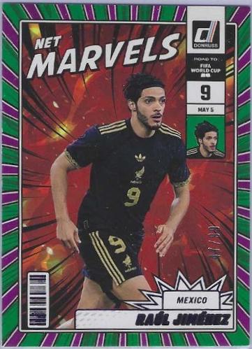 2025 Panini Donruss Road to FIFA Net Marvels Raul Jimenez [Purple] #8 card