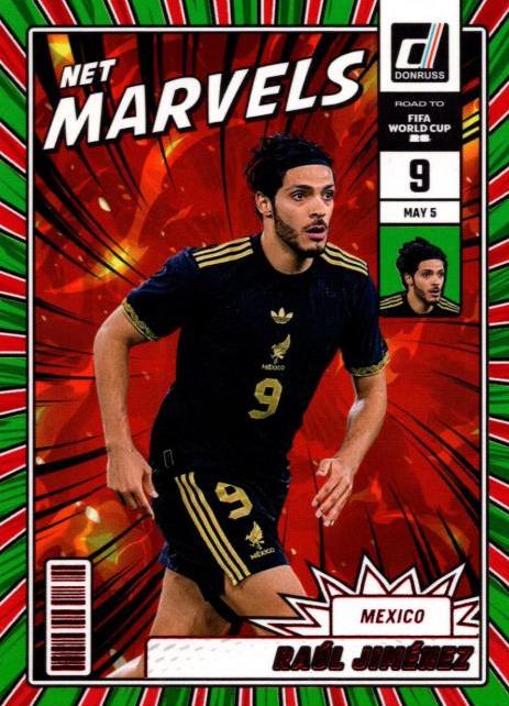 2025 Panini Donruss Road to FIFA Net Marvels Raul Jimenez [Red] #8 card