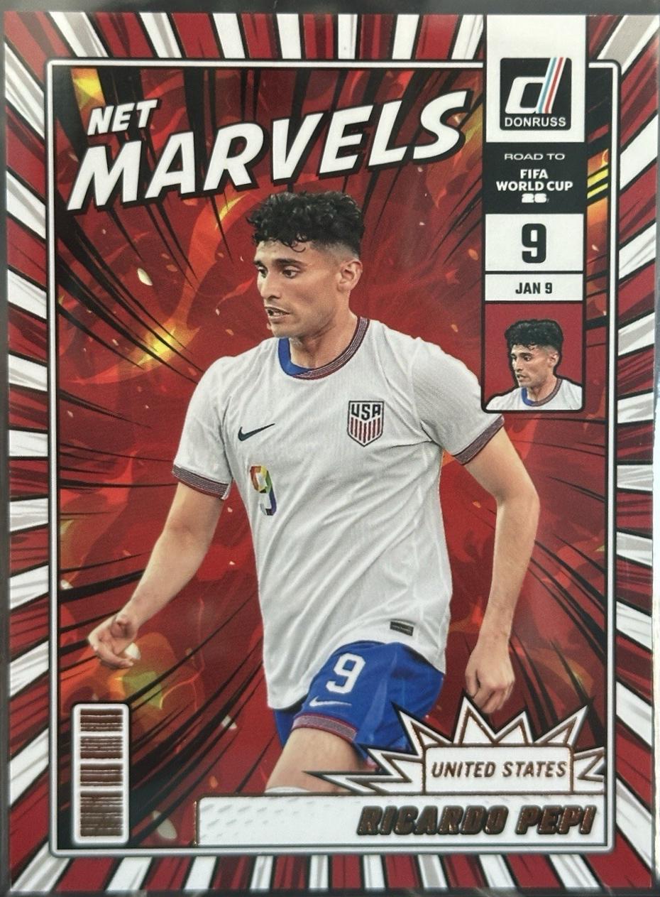 2025 Panini Donruss Road to FIFA Net Marvels Ricardo Pepi #11 card