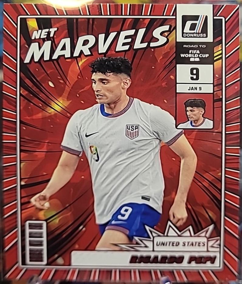 2025 Panini Donruss Road to FIFA Net Marvels Ricardo Pepi [Red] #11 card