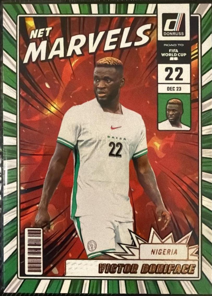 2025 Panini Donruss Road to FIFA Net Marvels Victor Boniface #20 card