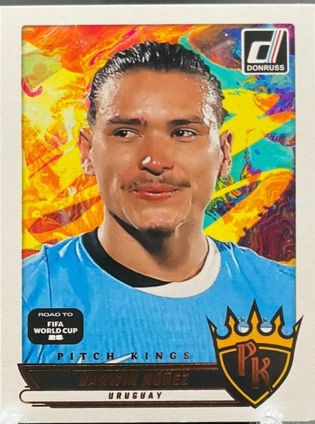 2025 Panini Donruss Road to FIFA Pitch Kings Darwin Nunez #20 card