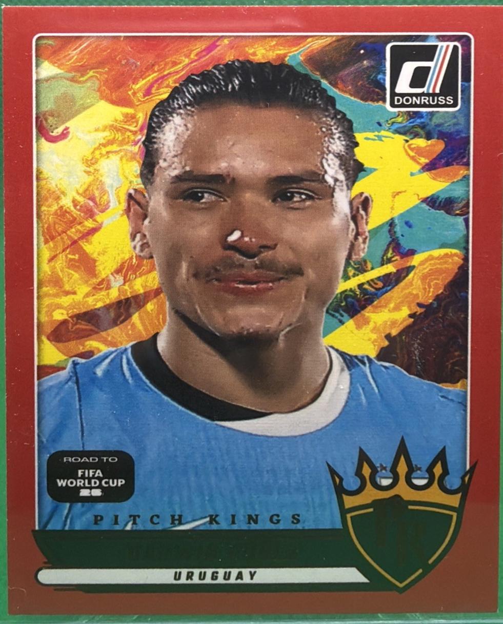 2025 Panini Donruss Road to FIFA Pitch Kings Darwin Nunez [Red] #20 card
