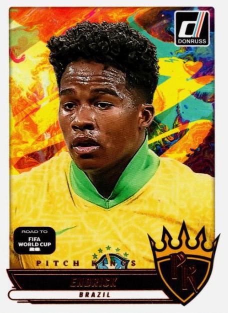 2025 Panini Donruss Road to FIFA Pitch Kings Endrick #13 card
