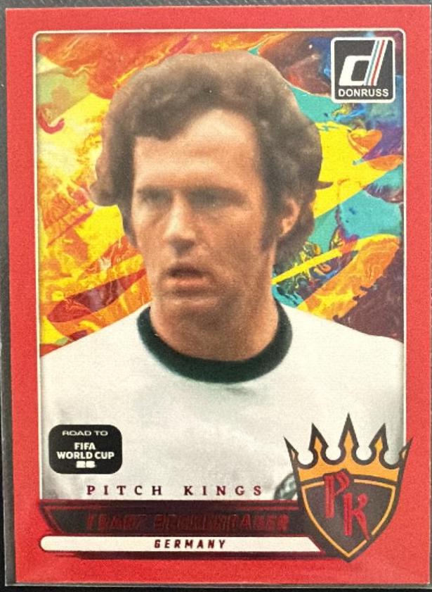 2025 Panini Donruss Road to FIFA Pitch Kings Franz Beckenbauer [Red] #25 card