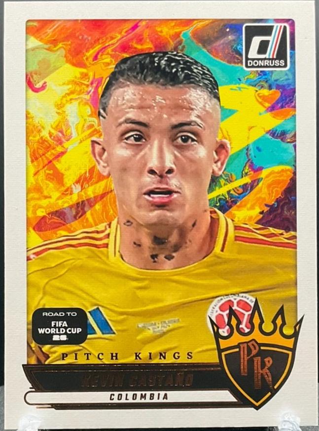 2025 Panini Donruss Road to FIFA Pitch Kings Kevin Castano #8 card