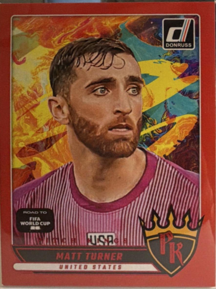 2025 Panini Donruss Road to FIFA Pitch Kings Matt Turner [Red] #4 card