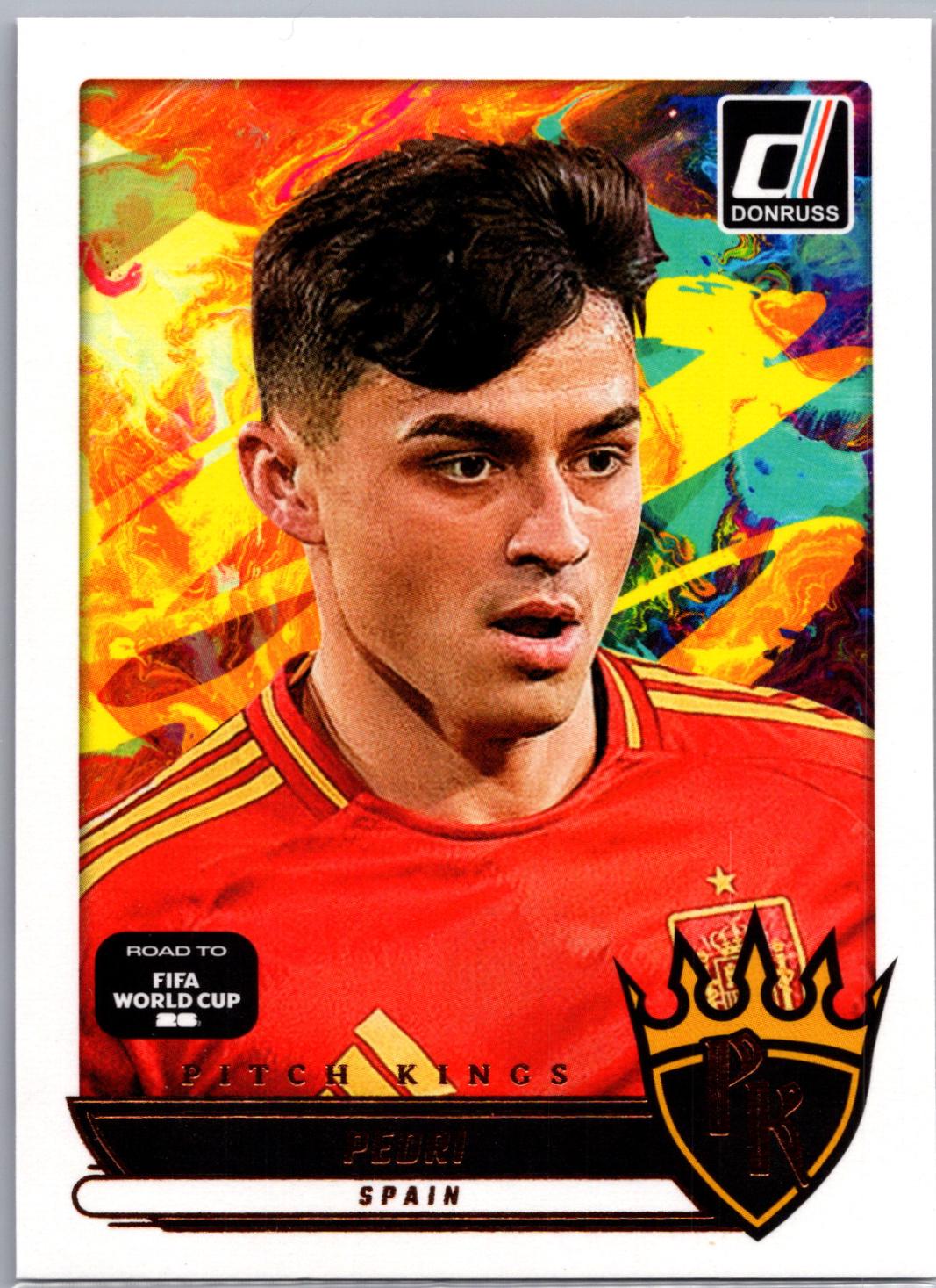 2025 Panini Donruss Road to FIFA Pitch Kings Pedri #12 card