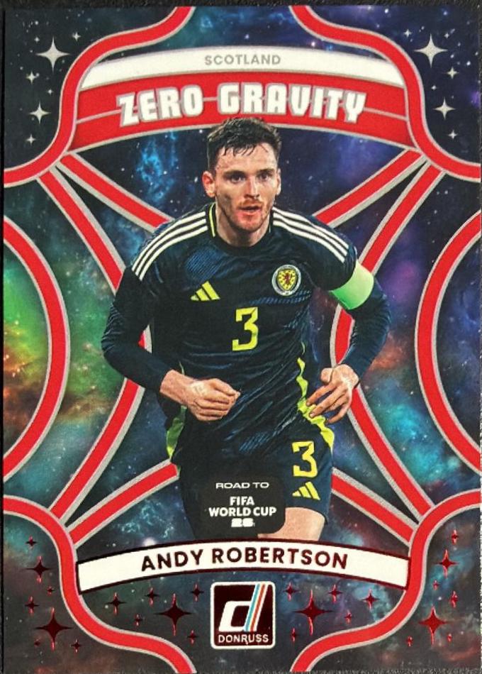 2025 Panini Donruss Road to FIFA Zero Gravity Andy Robertson [Red] #7 card