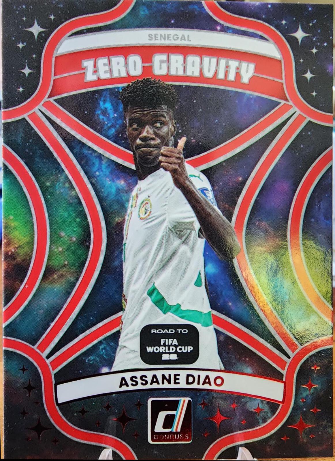 2025 Panini Donruss Road to FIFA Zero Gravity Assane Diao [Red] #8 card