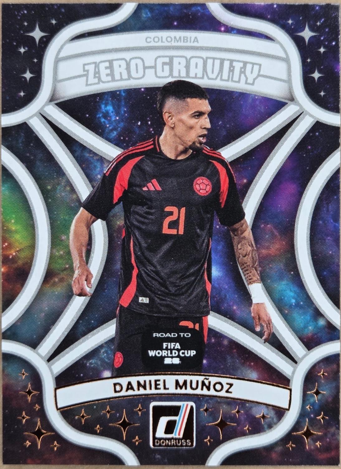 2025 Panini Donruss Road to FIFA Zero Gravity Daniel Munoz #22 card
