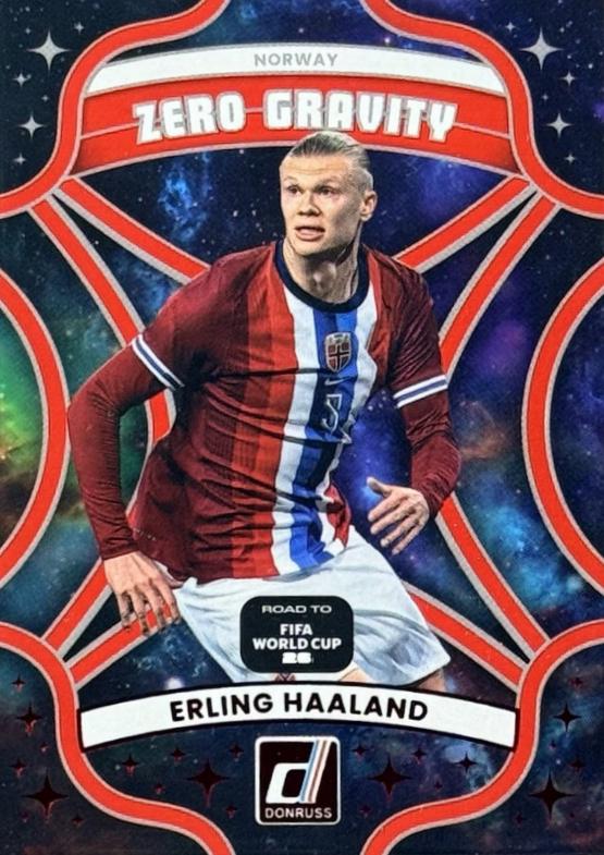 2025 Panini Donruss Road to FIFA Zero Gravity Erling Haaland [Red] #2 card