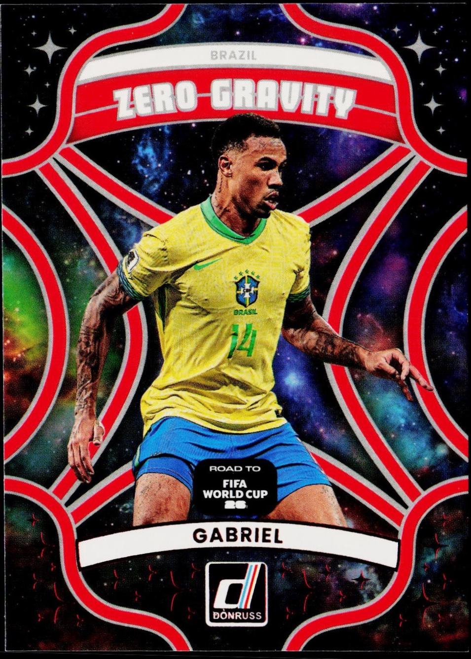 2025 Panini Donruss Road to FIFA Zero Gravity Gabriel  [Red] #21 card