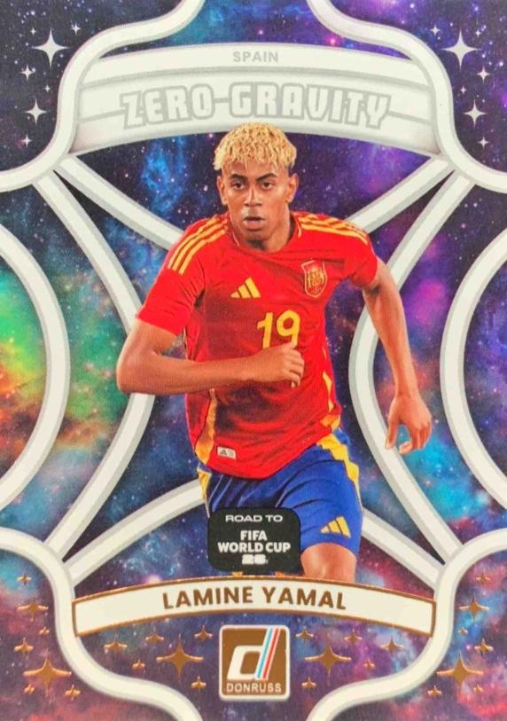 2025 Panini Donruss Road to FIFA Zero Gravity Lamine Yamal #10 card