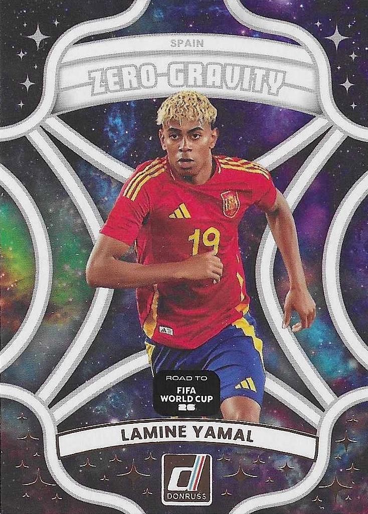 2025 Panini Donruss Road to FIFA Zero Gravity Lamine Yamal [Gold] #10 card