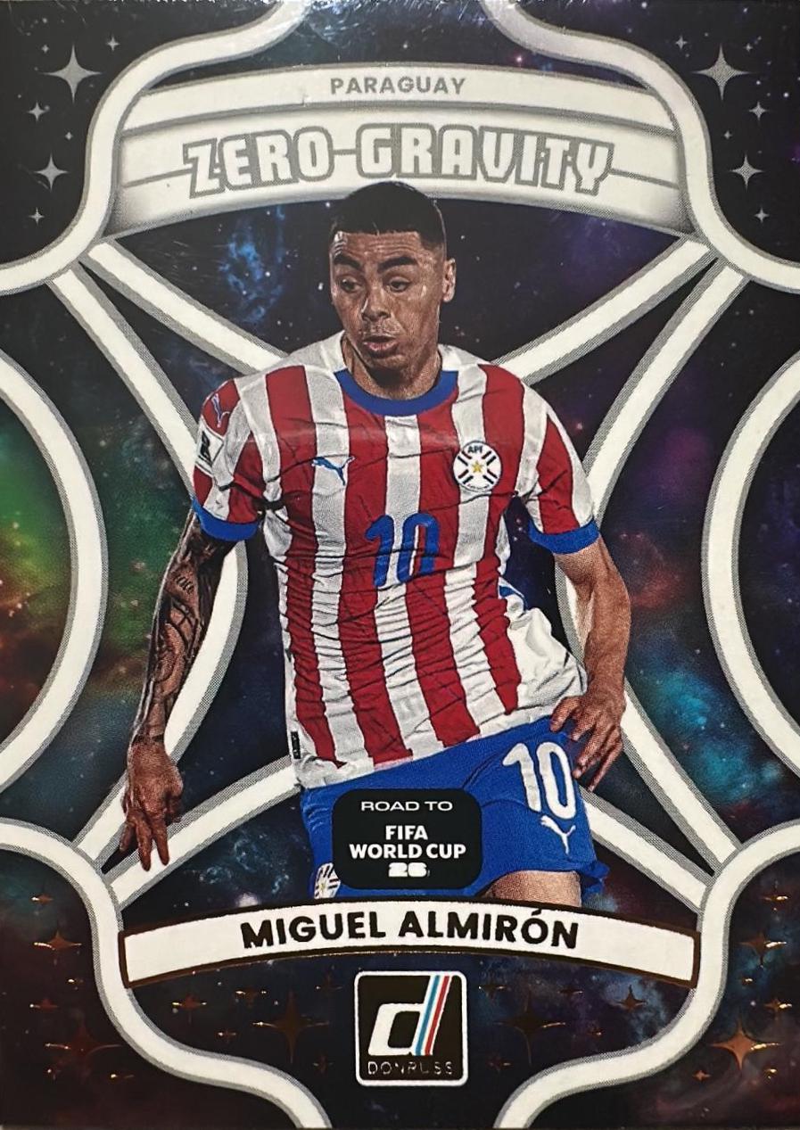 2025 Panini Donruss Road to FIFA Zero Gravity Miguel Almiron #3 card