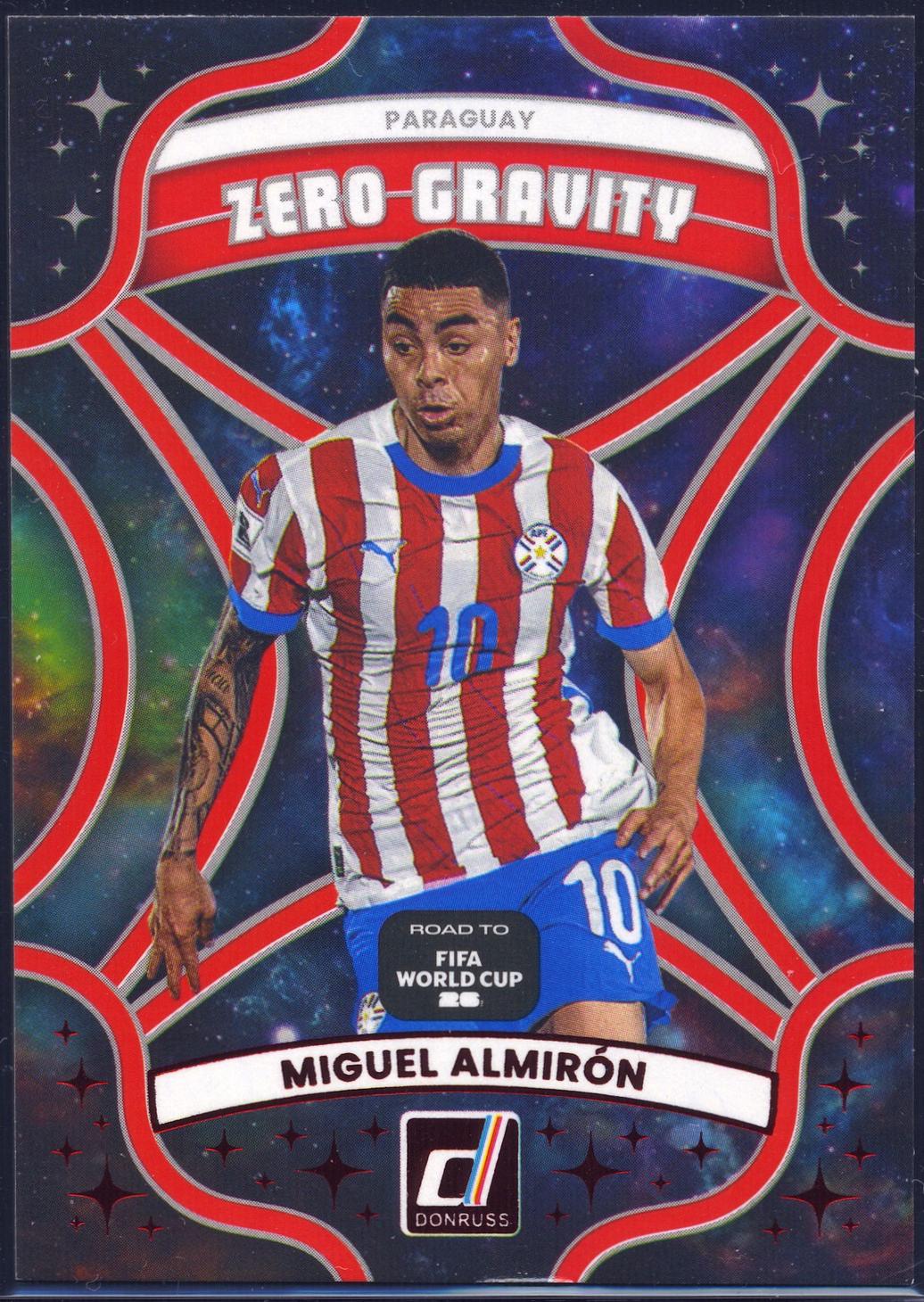 2025 Panini Donruss Road to FIFA Zero Gravity Miguel Almiron [Red] #3 card