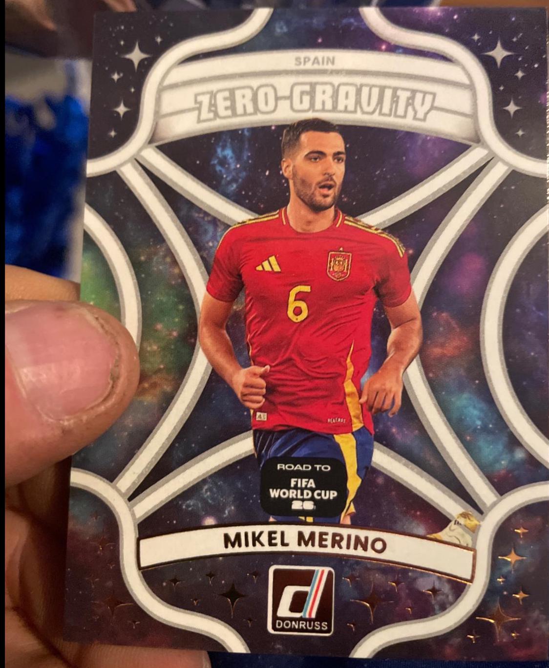 2025 Panini Donruss Road to FIFA Zero Gravity Mikel Merino #23 card