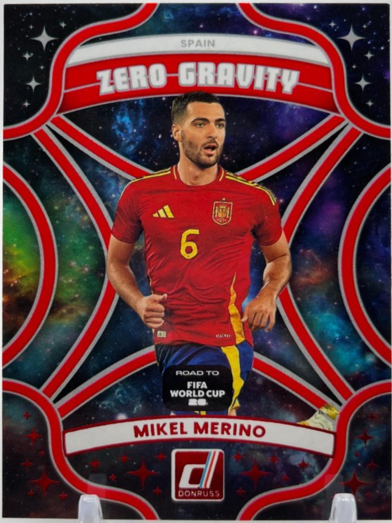 2025 Panini Donruss Road to FIFA Zero Gravity Mikel Merino [Red] #23 card