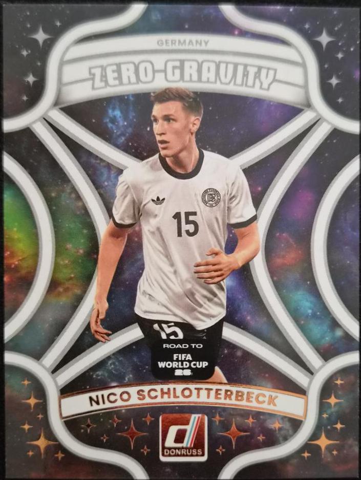 2025 Panini Donruss Road to FIFA Zero Gravity Nico Schlotterbeck #24 card