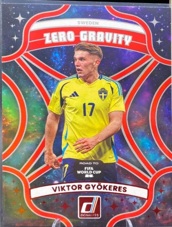 2025 Panini Donruss Road to FIFA Zero Gravity Viktor Gyokeres [Red] #11 card