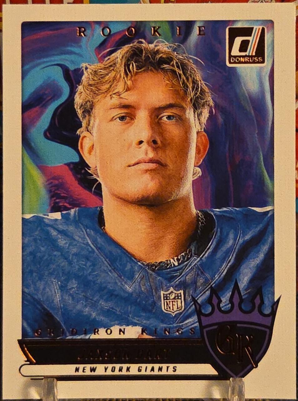 2025 Panini Donruss Rookie Gridiron Kings Jaxson Dart #RGK-JDT card