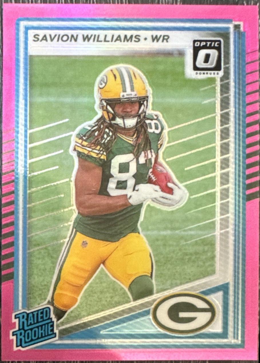 2025 Panini Donruss Savion Williams [Pink Optic Preview] #318 card