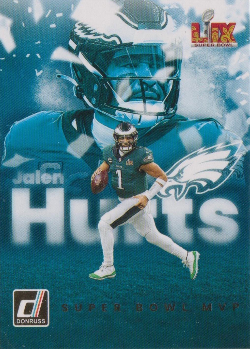 2025 Panini Donruss Super Bowl MVP Jalen Hurts #1 card