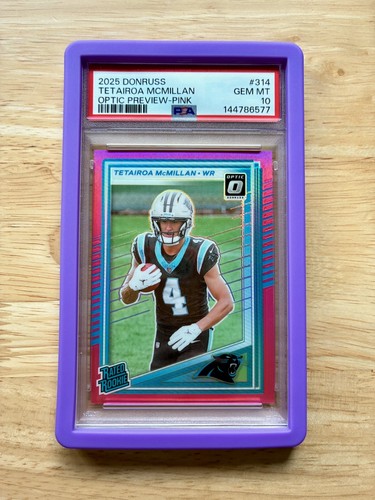 2025 Panini Donruss Tetairoa McMillan [Pink Optic Preview] #314 card