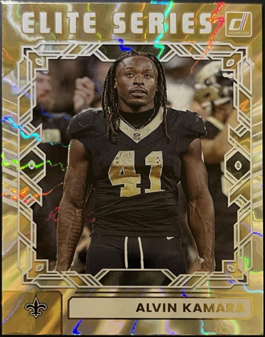 2025 Panini Donruss The Elite Series Alvin Kamara #TES-AKA card