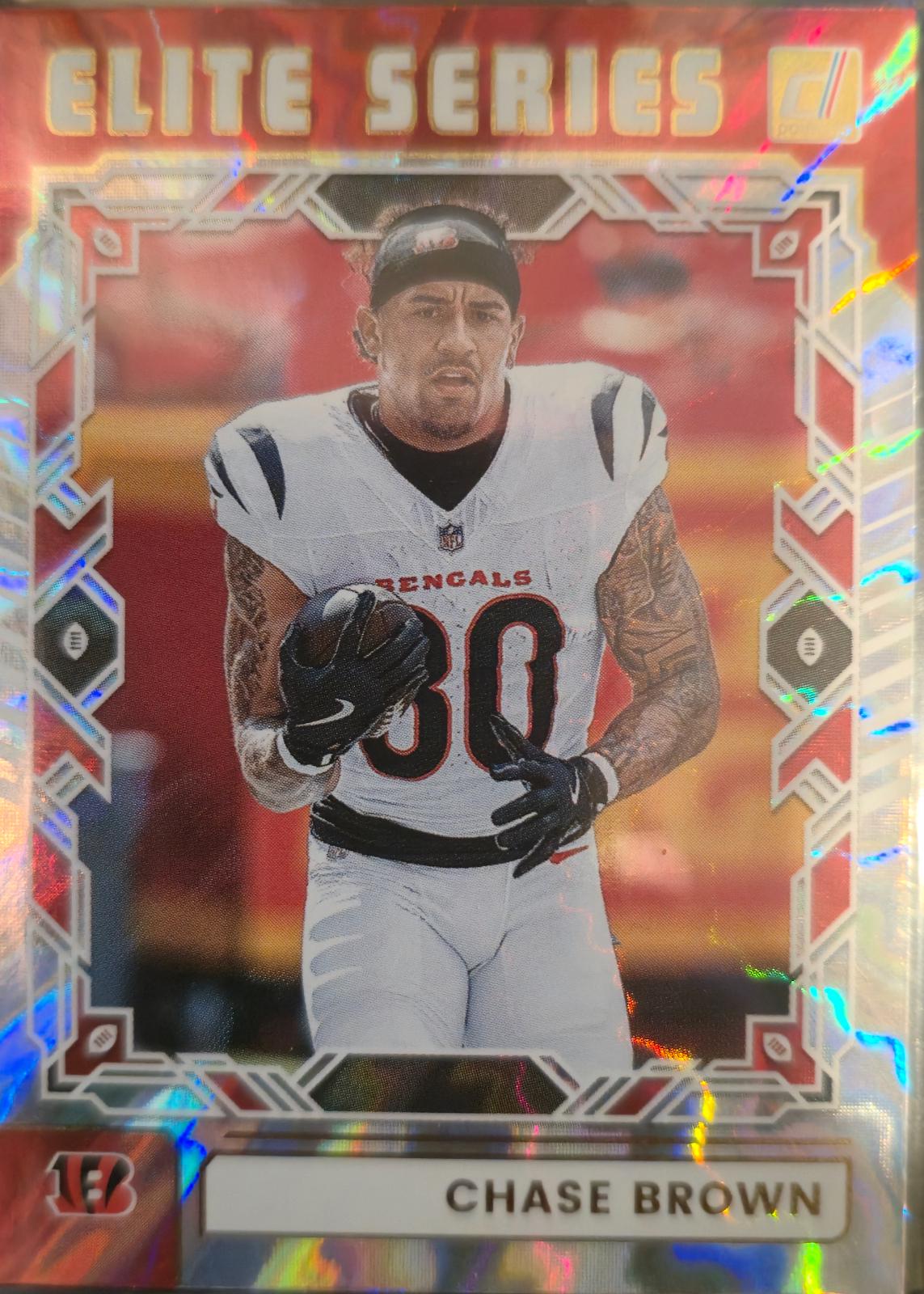 2025 Panini Donruss The Elite Series Chase Brown #TES-CBR card