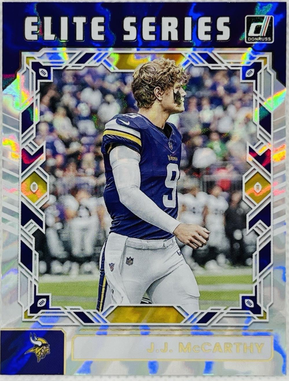 2025 Panini Donruss The Elite Series J.J. McCarthy #TES-JMC card