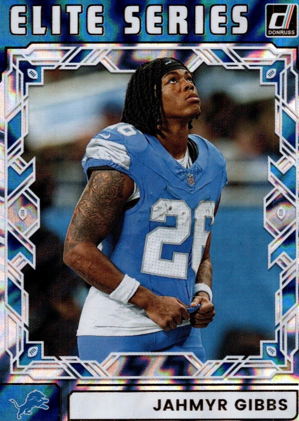 2025 Panini Donruss The Elite Series Jahmyr Gibbs #TES-JGI card