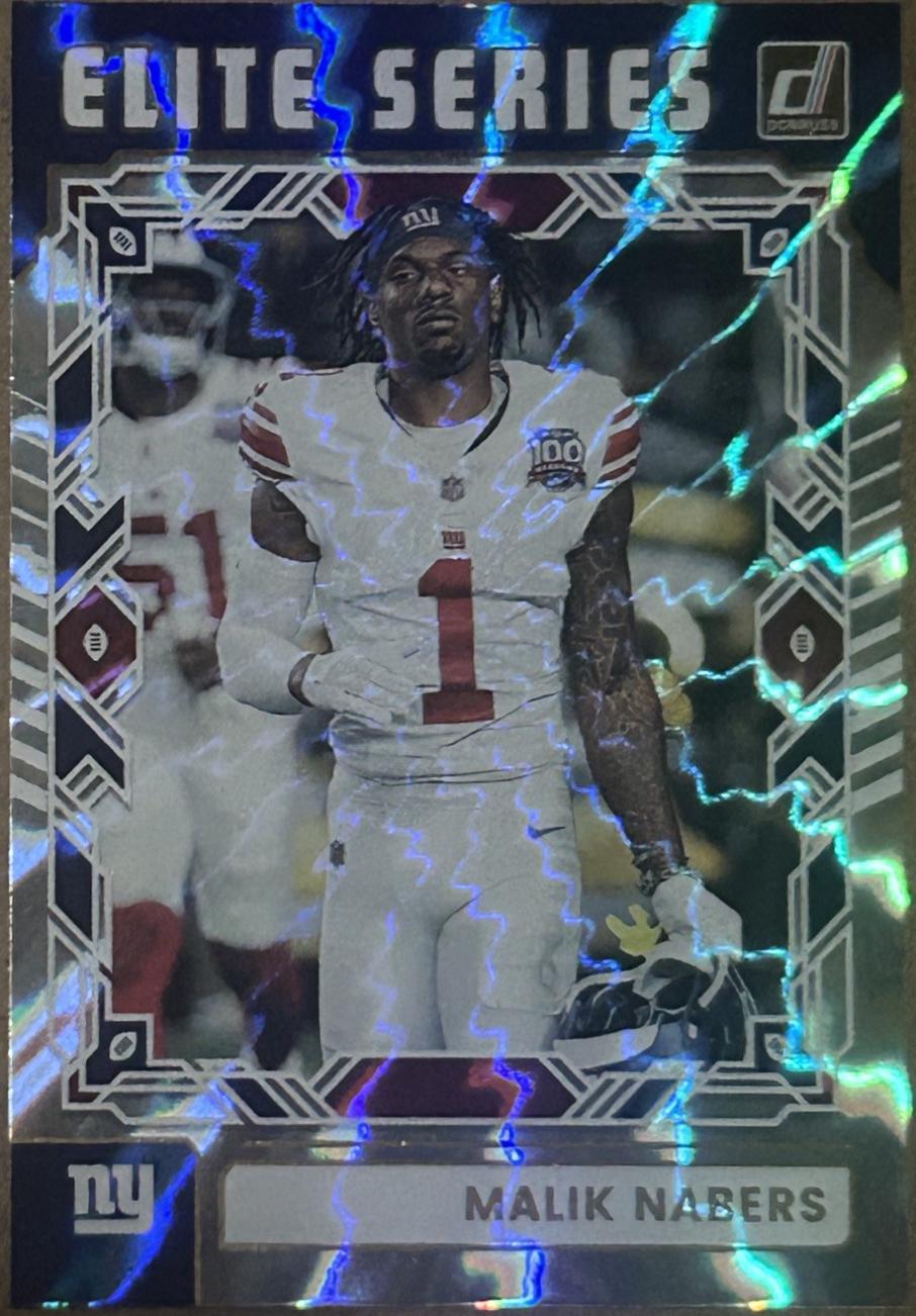 2025 Panini Donruss The Elite Series Malik Nabers #TES-MNA card