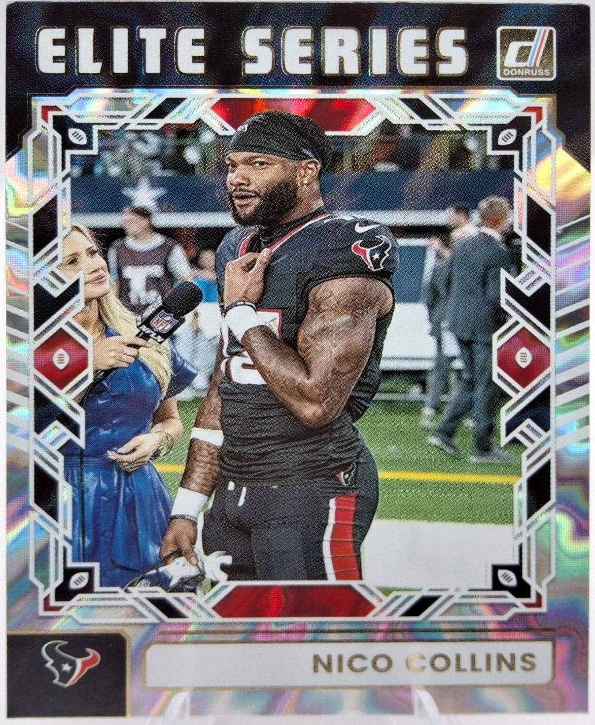 2025 Panini Donruss The Elite Series Nico Collins #TES-NCO card