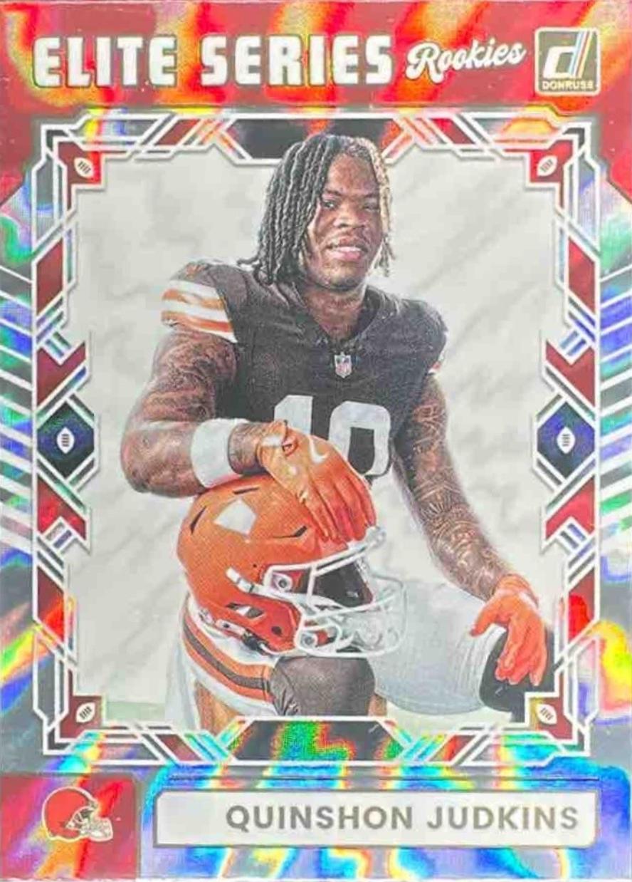 2025 Panini Donruss The Elite Series Rookies Quinshon Judkins #ESR-QJS card