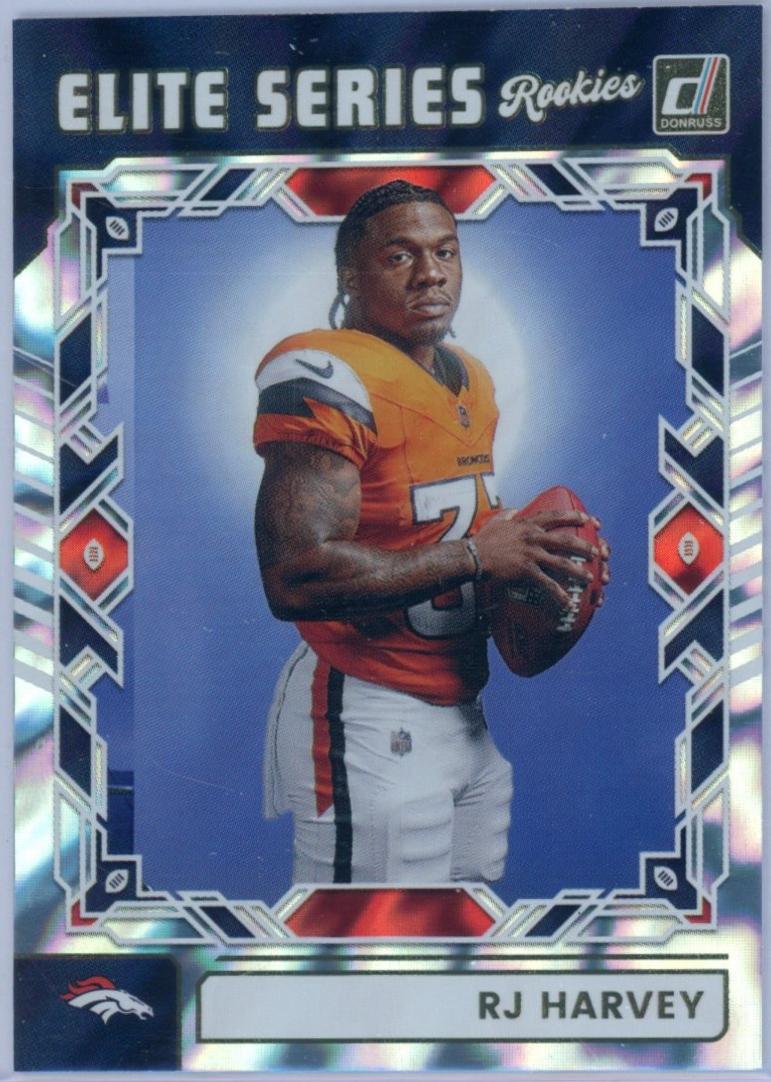 2025 Panini Donruss The Elite Series Rookies RJ Harvey #ESR-RHY card