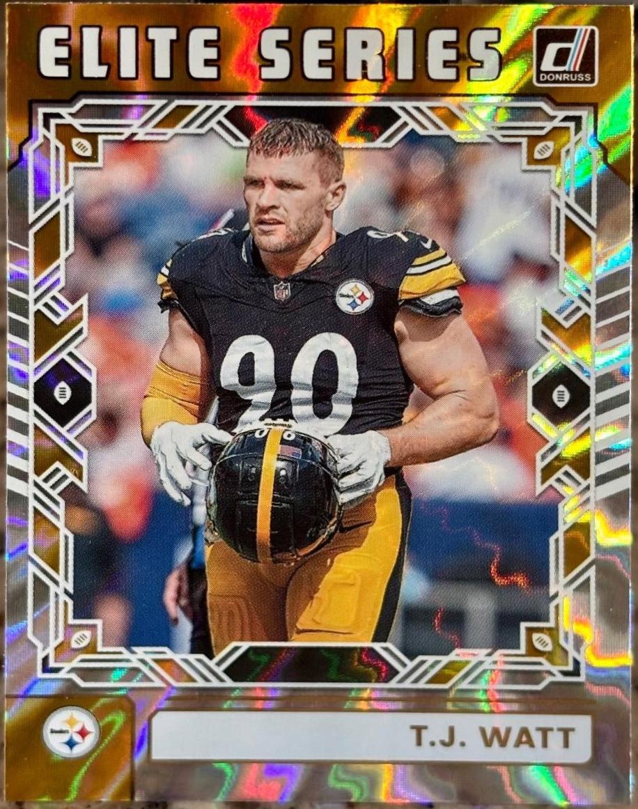 2025 Panini Donruss The Elite Series T.J. Watt #TES-TWA card