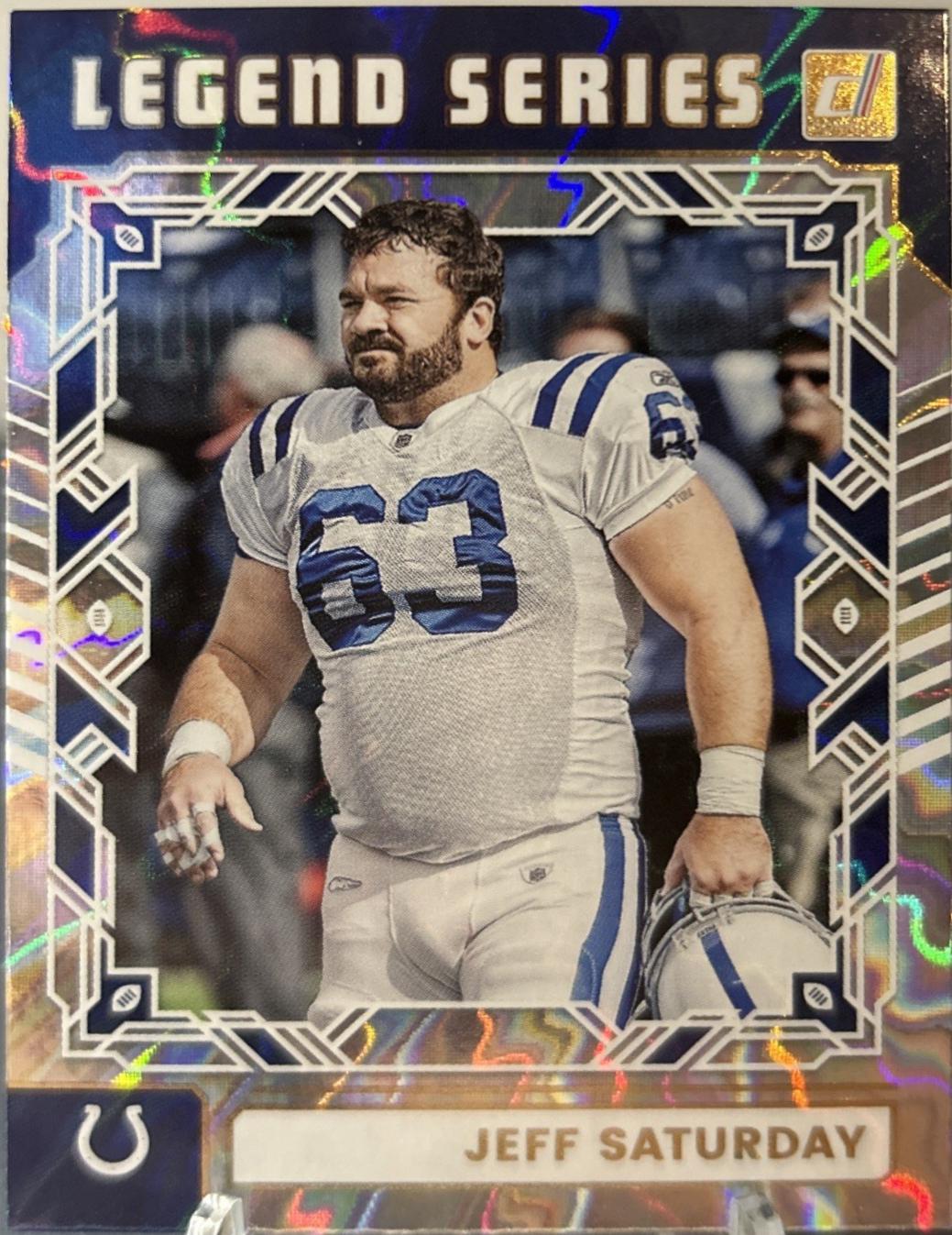 2025 Panini Donruss The Legend Series Jeff Saturday #TLS-JSA card