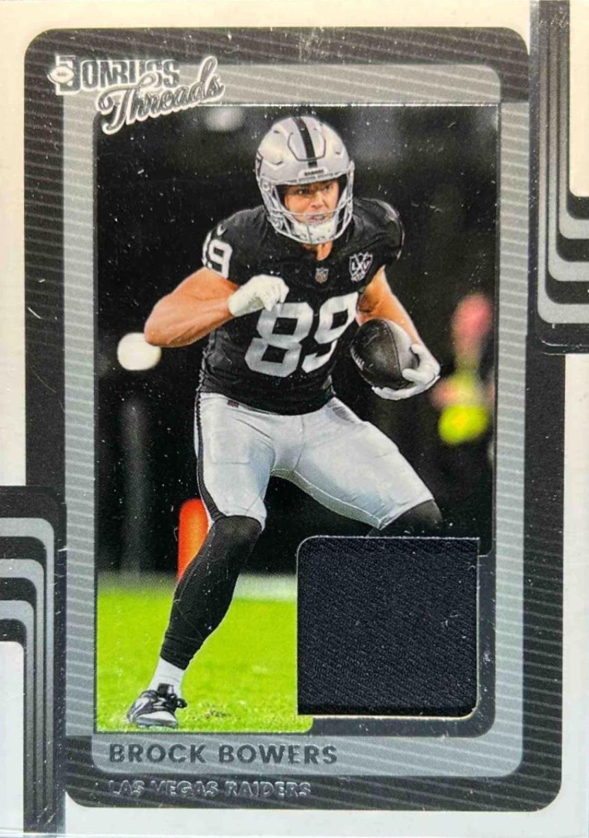 2025 Panini Donruss Threads Brock Bowers #DTH-BBS card
