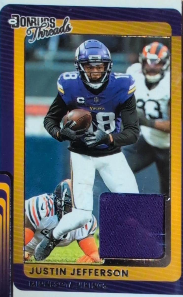 2025 Panini Donruss Threads Justin Jefferson #DTH-JJN card